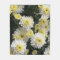 Aster Flowers Fleece Blanket