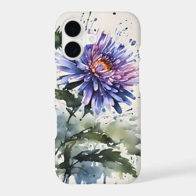 Aster - Watercolor flowers (Back)