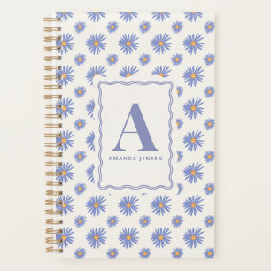 Aster Wildflower Floral Personalised Planner
