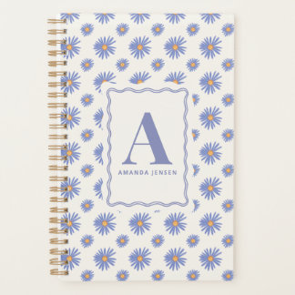 Aster Wildflower Floral Personalised Planner