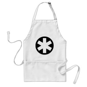 Asterisk - Black Standard Apron