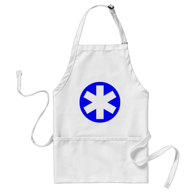 Asterisk - Blue Standard Apron (Front)
