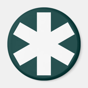 Asterisk - Dark Green Magnet