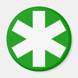Asterisk - Green Magnet