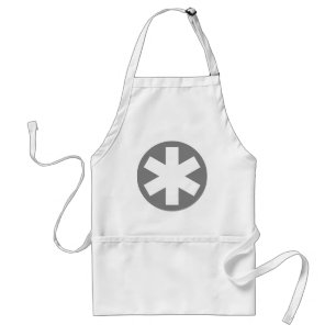 Asterisk - Grey Standard Apron