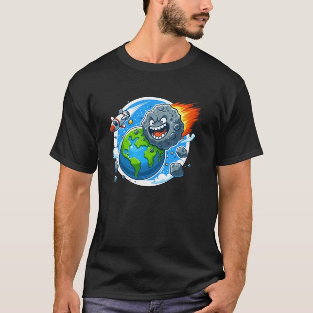 Asteroid 2032 Space Meteor T-Shirt (Front)