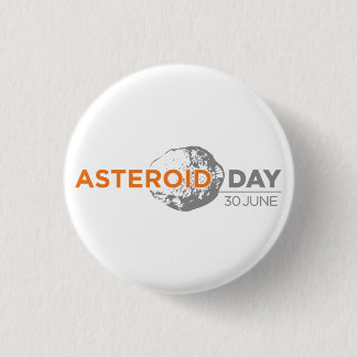 Asteroid Day badge, small 3 Cm Round Badge