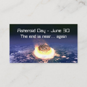 Asteroid Day June 30 Business Card