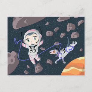 Asteroid Girl Postcard