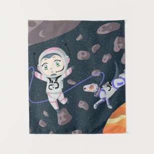 Asteroid Girl Tapestry