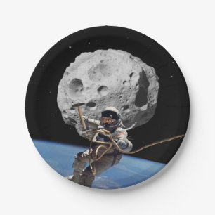 Asteroid Miner Paper Plate