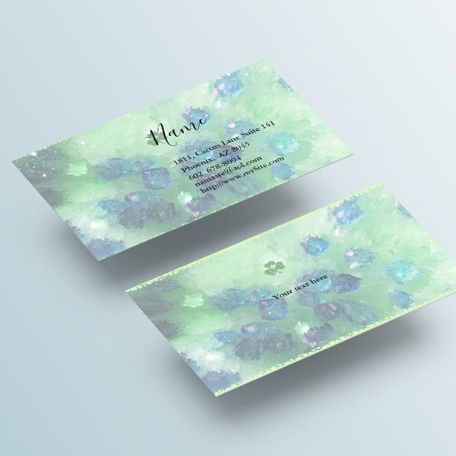 Asteroid & Shamrock Business Card (Creator Uploaded)