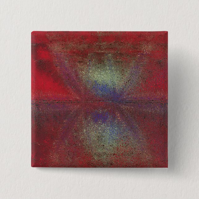 Asteroid Strike Digital Abstract 15 Cm Square Badge (Front)