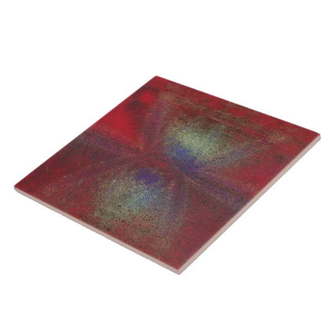 Asteroid Strike Digital Abstract Tile (Side)