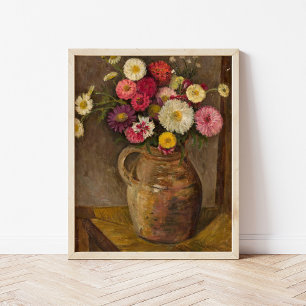 Asters and Zinnias   Tadeusz Makowski Poster