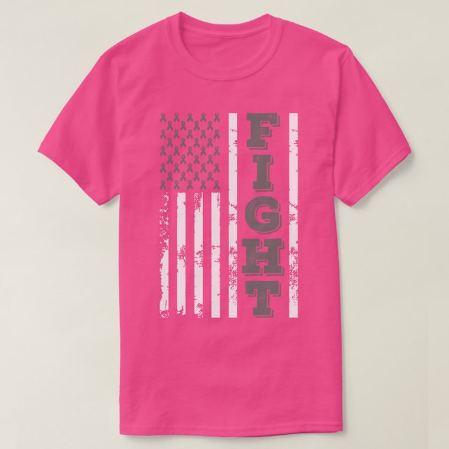 Asthma Awareness Fight American Flag 4th Of July H T-Shirt (Design Front)