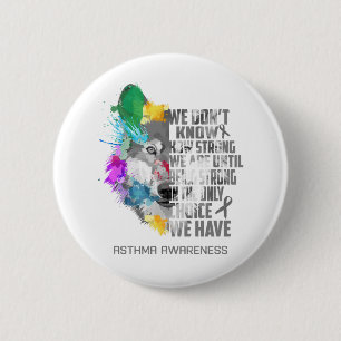 Asthma Awareness Ribbon Support Gifts 6 Cm Round Badge