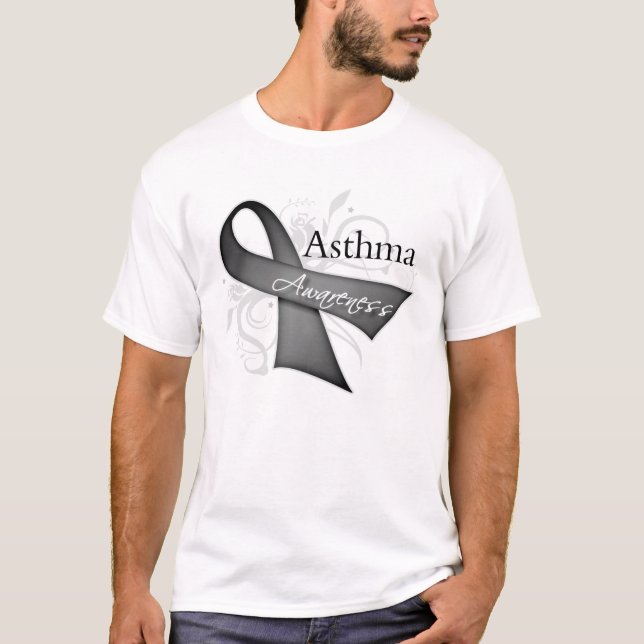 Asthma Awareness Ribbon T-Shirt (Front)