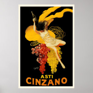 Asti Cinzano Vintage Food&Drink Poster by Leonetto