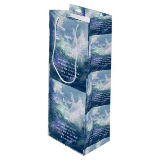Astilbe Blue Mist Romans 8:28 Wine Gift Bag