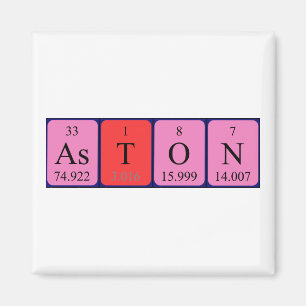 Aston periodic table name magnet