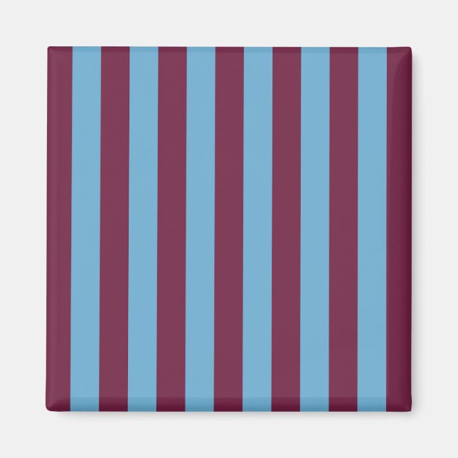 Aston Villa stripes football club colors premier l Magnet (Front)