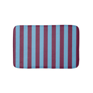 Aston Villa stripes football club colours premier Bath Mat