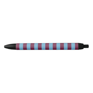 Aston Villa stripes football club colours premier Black Ink Pen