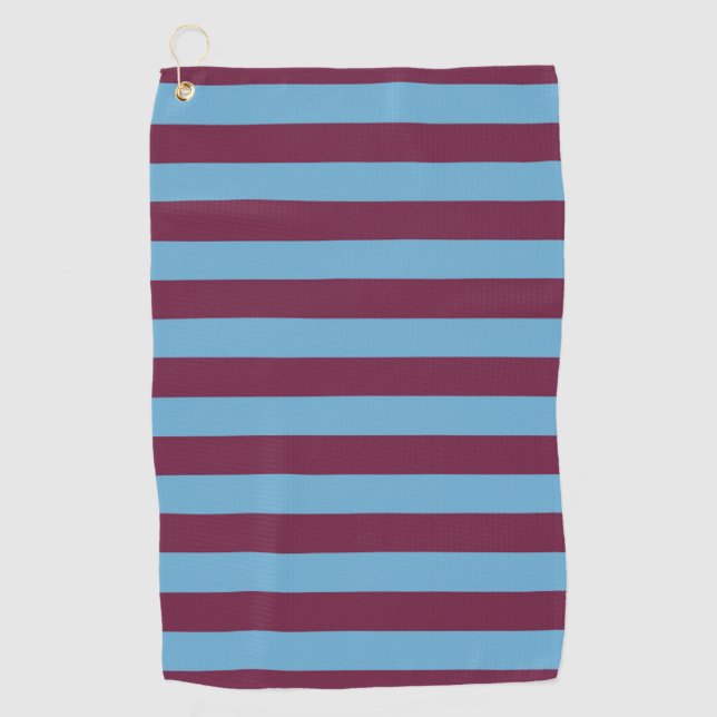 Aston Villa stripes football club colours premier  Golf Towel (Front)