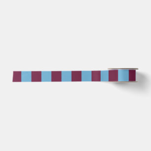 Aston Villa stripes football club colours premier  Satin Ribbon