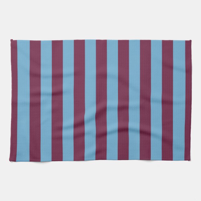 Aston Villa stripes football club colours premier  Tea Towel (Horizontal)