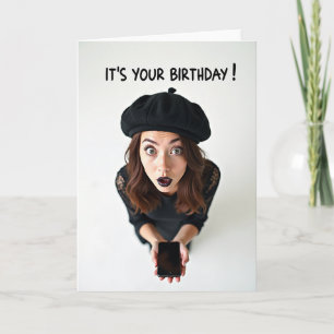Astonished Birthday Wish Card