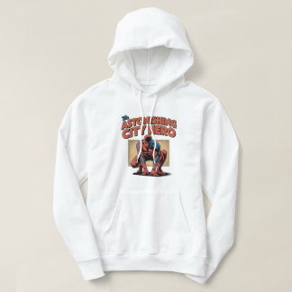 Astonishing City Hero Retro Comic Superhero T‑Shir Hoodie