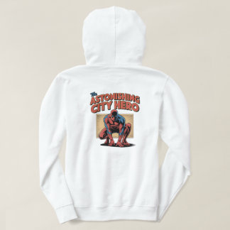 Astonishing City Hero Retro Comic Superhero T‑Shir Hoodie
