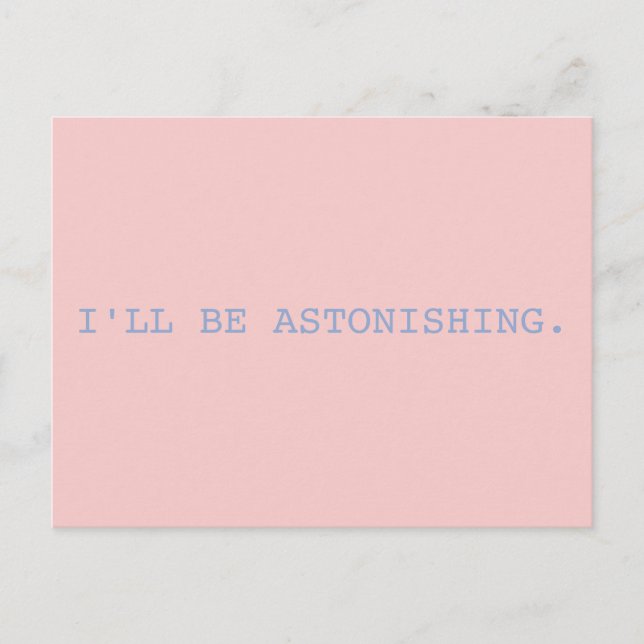 Astonishing // Little Women Postcard (Front)
