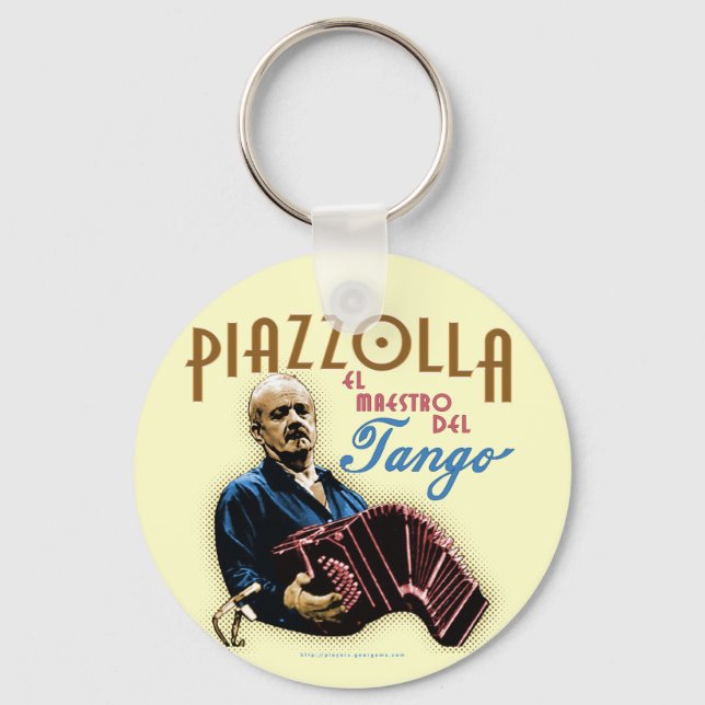 Astor Piazzolla Key Ring (Front)