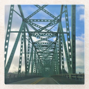 Astoria-Megler Bridge, Astoria, Oregon Glass Coaster