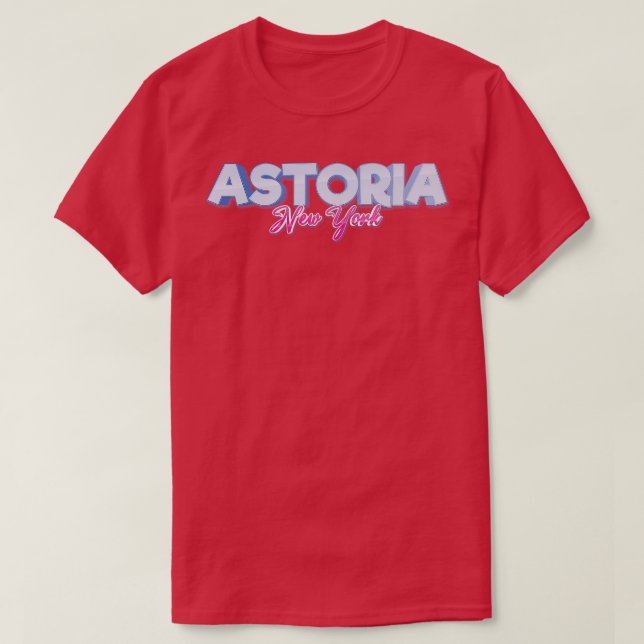 Astoria New York Raised Me T-Shirt (Design Front)