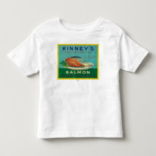 Astoria, Oregon - Kinney's Salmon Case Label Toddler T-Shirt