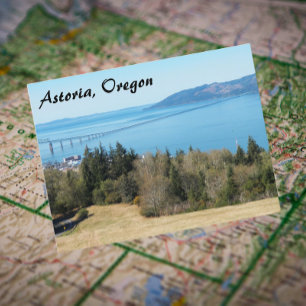Astoria, Oregon Travel Photo Postcard