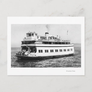 Astoria, Oregon View of Ferry Astoria Photograph Postcard