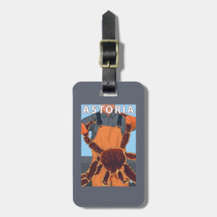 Astoria, OregonKing Crab Luggage Tag