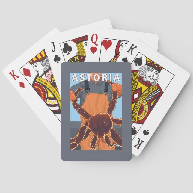 Astoria, OregonKing Crab Playing Cards (Back)