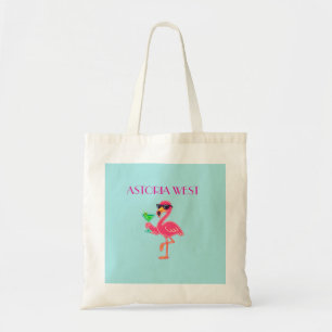 Astoria West Pink Flamingo Tote Bag