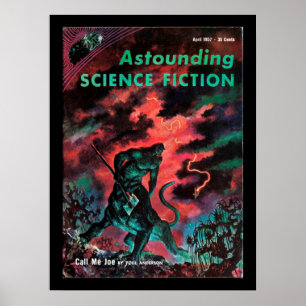 Astounding - 1957.04_Pulp Art Poster