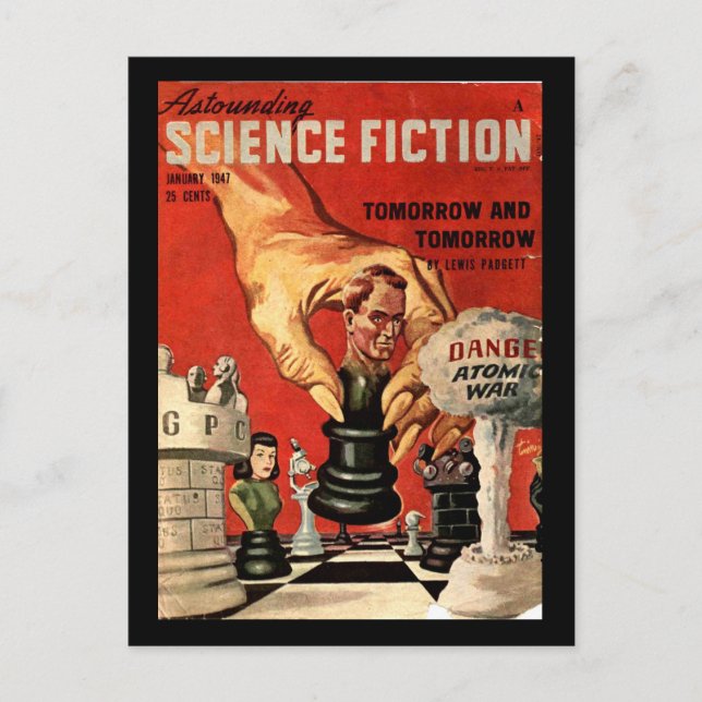 Astounding Science Fiction_ January 1947_Pulp Art Postcard (Front)