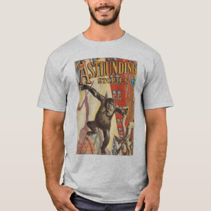 Astounding Stories 1930s Pulp Magazine Gorillas T-Shirt