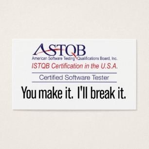 ASTQB Certified Software Tester You make it card