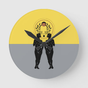 Astra Feminine Modern Art Round Clock