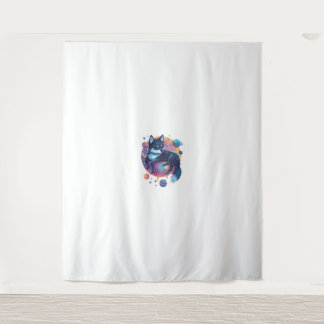 Astral Akita – Cosmic Space Dog Tapestry